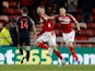 Middlesbrough's Lewis Wing celebrates scoring their second goal on December 20, 2019