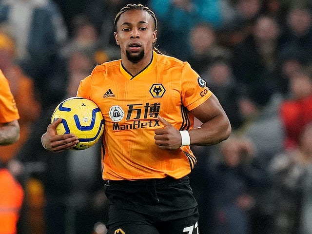 Adama Traore in action for Wolves on December 27, 2019