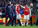 Calum Chambers goes off injured for Arsenal on December 29, 2019