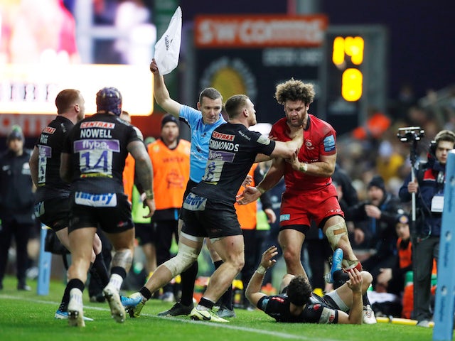 Result Exeter Gain Revenge Over Rivals Saracens In Feisty Premiership