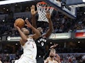 Indiana Pacers forward T.J. Warren (1) shoots against Toronto Raptors center Serge Ibaka (9) during the fourth quarter at Bankers Life Fieldhouse on December 24, 2019