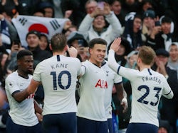 Tottenham Hotspur's Dele Alli celebrates scoring their second goal with teammates on December 26, 2019