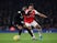 Arsenal's Pierre-Emerick Aubameyang in action with Manchester United's Aaron Wan-Bissaka in the Premier League on January 1, 2020