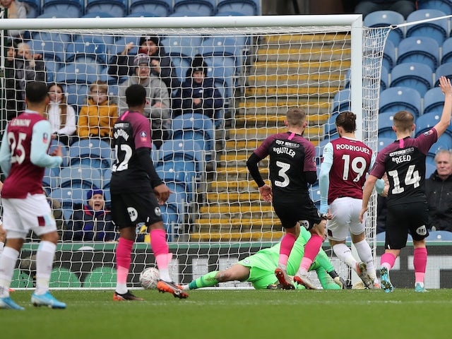 Result: Burnley blitz Peterborough to ease into FA Cup fourth round