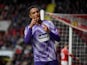 West Bromwich Albion's Kenneth Zohore celebrates scoring their first goal on January 5, 2020