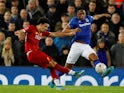 Liverpool's Curtis Jones scores against Everton in the FA Cup on January 5, 2020