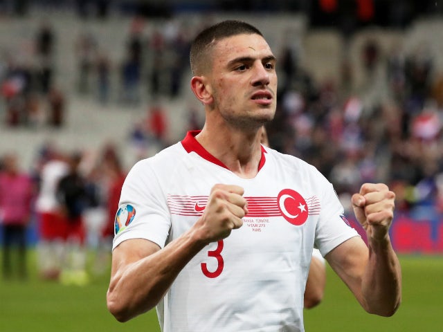 Juventus and Turkey defender Merih Demiral pictured on international duty in November 2019