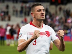 Juventus and Turkey defender Merih Demiral pictured on international duty in November 2019