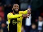 Watford's Nathaniel Chalobah celebrates scoring their second goal on January 4, 2020