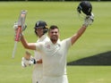 Dom Sibley celebrates his ton for England on January 6, 2020