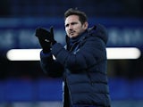 Chelsea manager Frank Lampard applauds on January 11, 2020