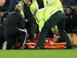 Aleksandar Mitrovic goes off injured for Fulham on January 11, 2020