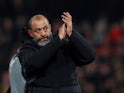 Wolverhampton Wanderers manager Nuno Espirito Santo applauds fans after the match on January 1, 2020