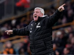 Newcastle boss Steve Bruce on January 11, 2020