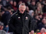 Sheffield United manager Chris Wilder reacts on January 10, 2020