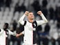 Juventus' Cristiano Ronaldo celebrates after the match on January 19, 2020