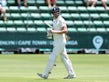 England's Dom Sibley reacts as he leaves the pitch after losing his wicket on January 16, 2020