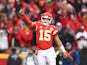 Patrick Mahomes in action for Kansas City Chiefs on January 12, 2020