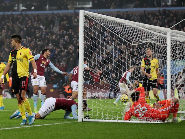 Aston Villa climb out of bottom three with last-gasp winner over Watford