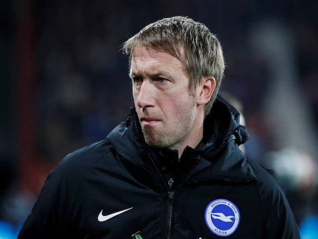 Brighton & Hove Albion manager Graham Potter before the match on January 21, 2020