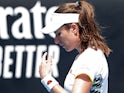 Johanna Konta in action at the Australian Open on January 21, 2020