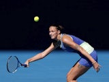 Karolina Pliskova in action at the Australian Open on January 25, 2020