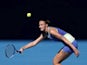 Karolina Pliskova in action at the Australian Open on January 25, 2020
