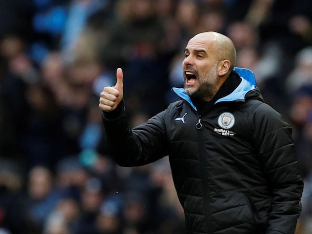 Manchester City manager Pep Guardiola on January 26, 2020