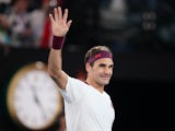 Roger Federer in action at the Australian Open on January 26, 2020