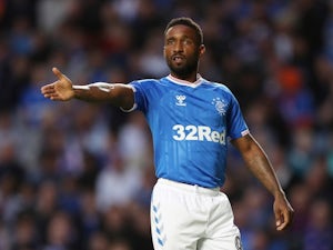 Jermain Defoe limps off during Rangers' draw with Arsenal