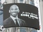 A tribute to Kobe Bryant is displayed outside the Staples Center in Los Angeles on January 26, 2020