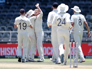 England claim two wickets before tea