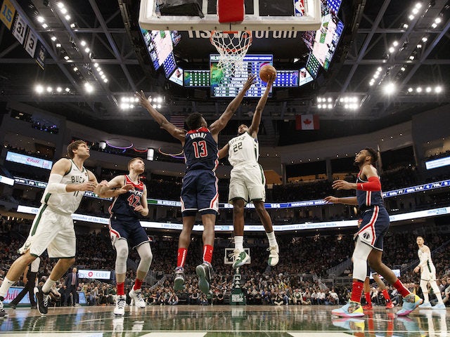 NBA roundup: Khris Middleton stars as Bucks hit new heights in Wizards win