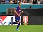 Spanish attacker Abel Ruiz pictured in action for Barcelona in August 2019