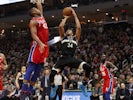 Milwaukee Bucks forward Giannis Antetokounmpo (34) shoots against Philadelphia 76ers forward Al Horford (42) during the second quarter at Fiserv Forum on February 7, 2020