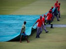 Covers are put on in the second ODI between South Africa and England on February 7, 2020