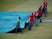 Covers are put on in the second ODI between South Africa and England on February 7, 2020