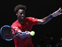 Gael Monfils in action in January 2020