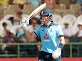 England's Joe Denly celebrates a half century on February 4, 2020