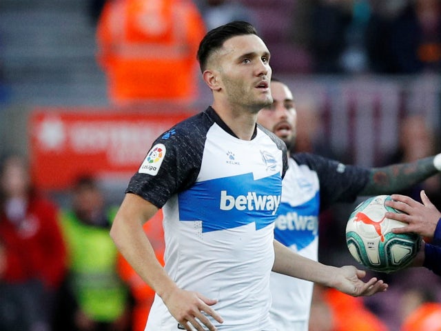 Alaves forward Lucas Perez pictured in December 2019