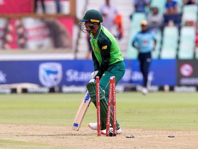 Quinton De Kock in action for South Africa on February 7, 2020