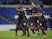 Reading's Sone Aluko celebrates with team mates after winning the penalty shootout on February 4, 2020