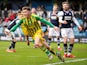 West Bromwich Albion's Dara O'Shea celebrates scoring their second goal on February 9, 2020