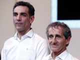 Cyril Abiteboul, Renault's F1 team managing director, and Alain Prost