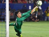 Hearts goalkeeper Joel Pereira pictured during pre-season with Manchester United in July 2018