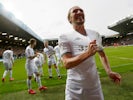 Leeds United's Luke Ayling celebrates scoring their first goal on February 15, 2020