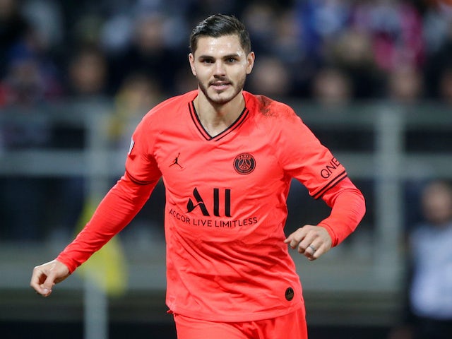 Mauro Icardi in action for PSG on February 15, 2020