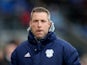 Cardiff manager Neil Harris licks his lips on February 15, 2020