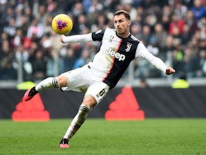 Juventus midfielder Aaron Ramsey in action against Brescia in Serie A on February 16, 2020