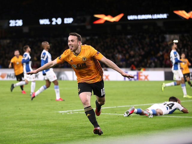 Diogo Jota hat-trick inspires Wolves to emphatic first-leg victory